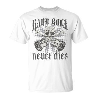 Hard Rock Never Dies Retro Vintage T-Shirt - Monsterry DE