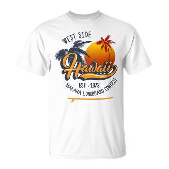 Hawaii Makaha Beach Longboard Contest T-Shirt - Monsterry