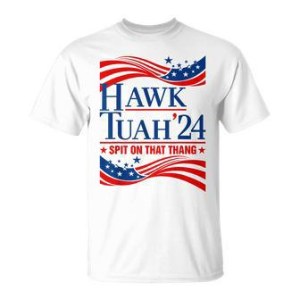 Hawk Tauh 24 Spit On That Thang Usa American Flag Meme Quote T-Shirt - Monsterry CA