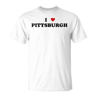 I Heart Usa City I Love Pittsburgh T-Shirt - Seseable