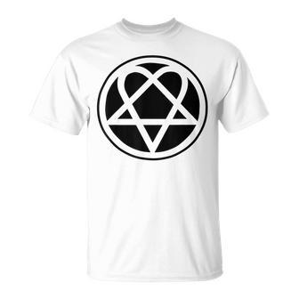 Heartagram Pentagram T-Shirt - Seseable