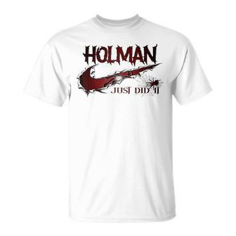 Holman Family Name Holman Last Name Team T-Shirt - Seseable