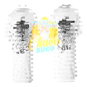 Hombre Chavo Ruco Calavera Con Sombrero Mexicano Sin Mangas Camiseta unisex - Regaloses