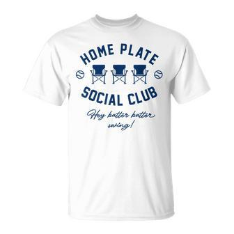 Home Plate Social Club Baseball Or Softball Women T-Shirt | Seseable CA