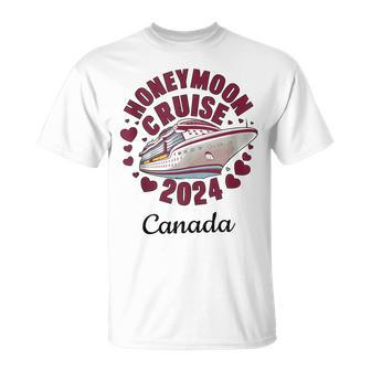 Honeymoon Cruise 2024 Canada Matching Couple Husband Wife T-Shirt - Monsterry UK
