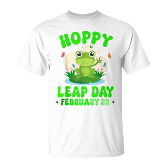 Hoppy Leap Day February 29 Leap Year Birthday Frog T-Shirt | Mazezy AU