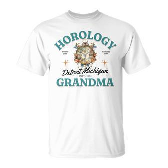 Horology Meaning Watch Or Clock Collector Or Lover Grandma T-Shirt - Monsterry AU