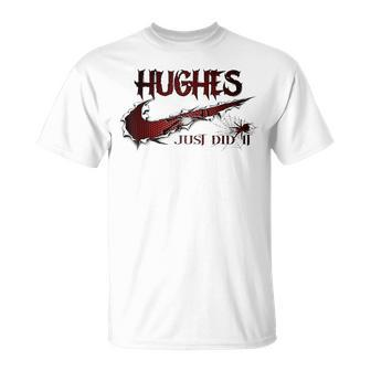 Hughes Family Name Hughes Last Name Team T-Shirt - Seseable