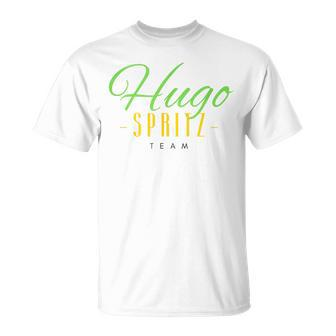 Hugo Spritz T-Shirt, Holunder Sommer Prosecco Cocktail - Seseable