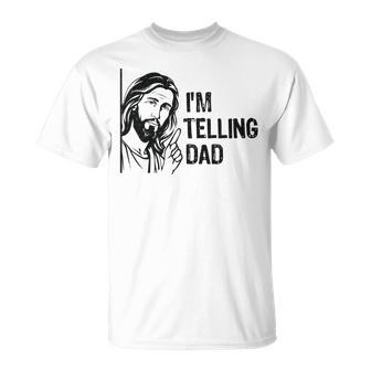 Ich Erzähle Papa Lustig Jesus Dass Ich Diesen Christen Gesehen Habe T-Shirt - Geschenkecke