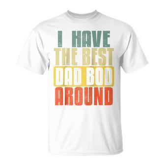 Ich Habe Den Besten Papa Bod Rund Um intage Father's Day Raglan T-Shirt - Geschenkecke