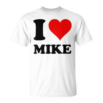 Ich Liebe Mike T-Shirt - Seseable