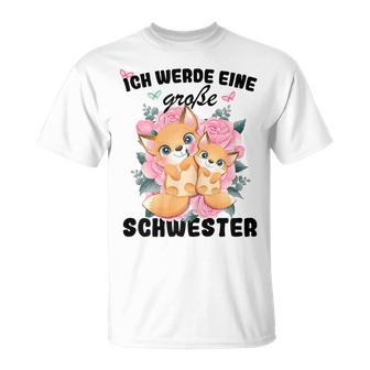 Ich Werde Große Schwester T-Shirt, Ankündigung Geschwisterliebe - Seseable