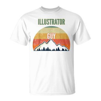 Illustrator For Men Illustrator Guy T-Shirt - Monsterry CA