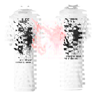 I'm Fine It's Not My Blood Splatter Bloody Blood Stained T-Shirt - Thegiftio UK