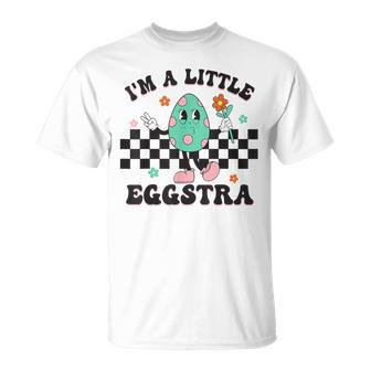 I'm A Little Eggstra Cute Bunny Eggs Happy Easter Day T-Shirt - Seseable