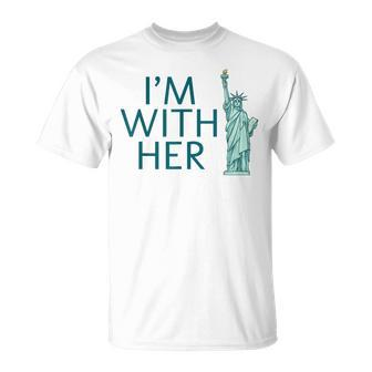 I'm With Her Statue Of Liberty T-Shirt - Monsterry AU