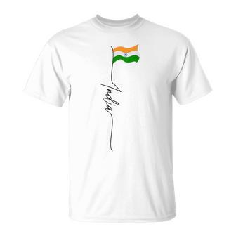 India Indian Flag Indian Pride India Vintage Patriotic T-Shirt - Monsterry