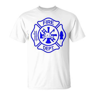 International Firefighters Day Fire Department Maltese Cross T-Shirt - Monsterry DE