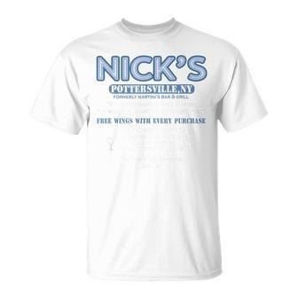 It's A Wonderful Life Nicks Bar George Bailey Clarence T-Shirt - Monsterry