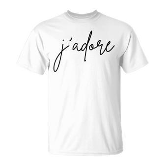 J'adore French Words T-Shirt - Monsterry CA