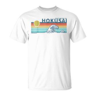 Japanische Kanagawa-Welle In Der Retro-Vaporwave-Ästhetik T-Shirt - Seseable