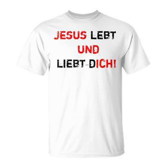 Jesus 4M3 Jesus Leben Und Liebe Dich Glaube Hope Love T-Shirt - Seseable