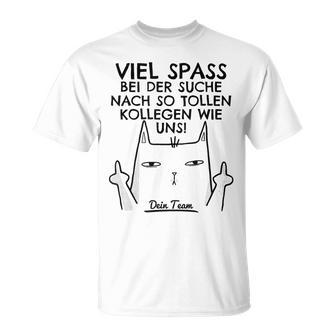 Jobwechsel Collegen Farewell Work College Signature S T-Shirt - Seseable