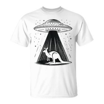 Kangaroo Dad Mom Lover Alien Ufo T-Shirt - Monsterry UK