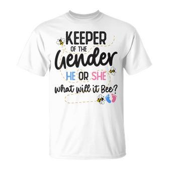 Keeper Of Gender Reveal What Will It Bee T-Shirt - Seseable