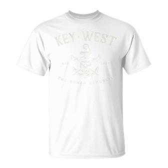Key West Fl Rebel Pirate Boating Scuba Fishing Gear T-Shirt - Monsterry