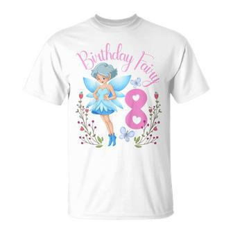 Kinder Fee Geburtstag Party 8 Jahre Alt Fee Geburtstag Party Thema T-Shirt - Seseable