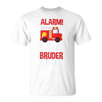 Kinder Großer Bruder 2025 Feuerwehr T-Shirt - Seseable