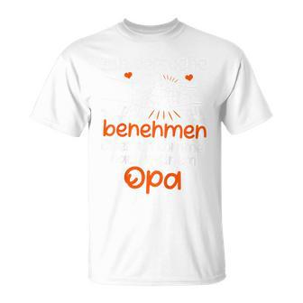 Kinder Ichersuche Mich Zu Benehmen Opa Children's Slogan T-Shirt - Geschenkecke