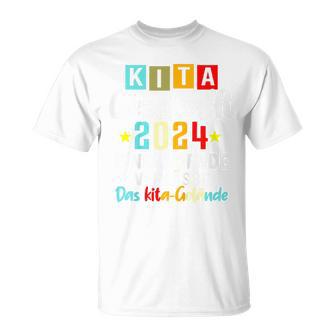 Kinder Kita Geschafft 2024 Kita Abschluss 2024 Kita Abgänger 2024 T-Shirt - Geschenkecke