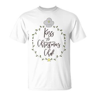Kiss The Christmas Chef Holiday T-Shirt - Monsterry CA