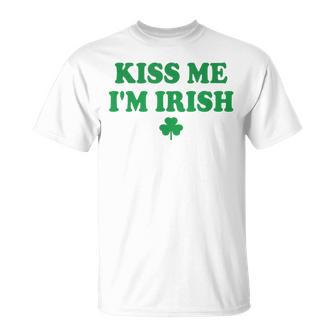 Kiss Me I'm Irish Saint Patrick Day T-Shirt - Thegiftio UK
