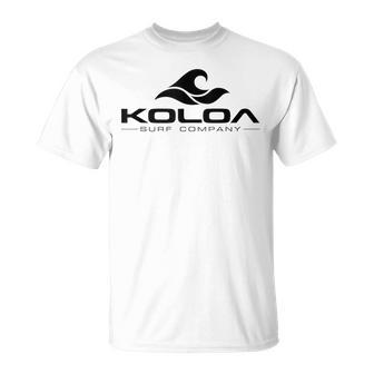 Koloa Surf Classic Wave Black Logo T-Shirt - Seseable