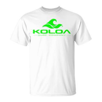 Koloa Surf Classic Wave Green Logo T-Shirt - Seseable