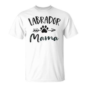 Labrador Mama Lab Retriever Lover Pet Owner Dog Mom T-Shirt - Monsterry