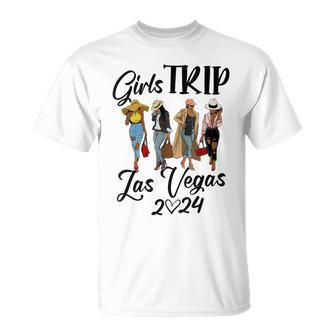 Las Vegas Girls Trip 2024 Birthday Squad Vacation T-Shirt - Seseable