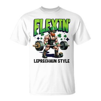 Leprechaun Weight Lifter Irish Workout Gym T-Shirt | Mazezy CA