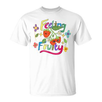 Lesbian Gay Pride Month Feeling Fruity Lgbtq Fruit Rainbow T-Shirt - Monsterry UK