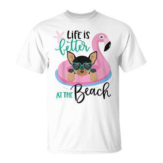 Life Is Better At The Beach Summer Vacation Chihuahua Beach T-Shirt - Monsterry AU