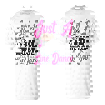 Line Dancing Dance Teacher Just A Girl Who Loves Line Dance T-Shirt - Thegiftio