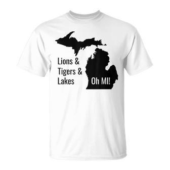 Lions And Tigers And Lakes Oh Mi T-Shirt - Monsterry UK