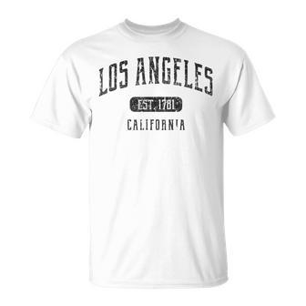 Los Angeles California Distressed Sports T-Shirt - Monsterry