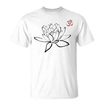 Lotus Ohm Om Symbol Yoga Principiantes Meditación Diseño Sin Mangas Camiseta unisex - Regaloses