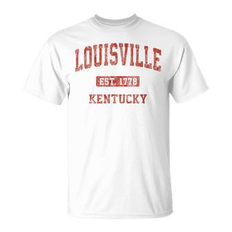 Louisville Kentucky Ky Vintage Athletic Sports T-Shirt - Monsterry UK