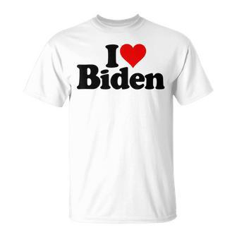 I Love Heart Biden President Joe Biden T-Shirt - Thegiftio UK